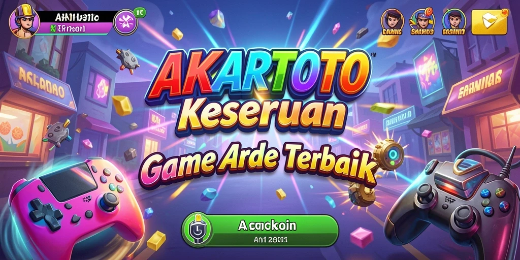 Screenshot gameplay seru dari AKARTOTO yang menunjukkan aksi Arcade.