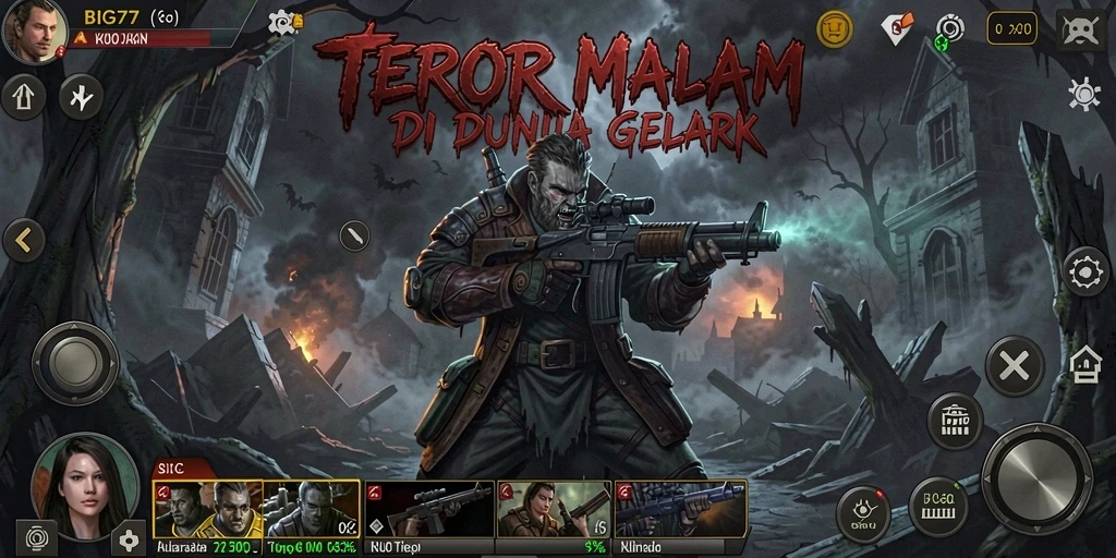 Tangkapan layar gameplay yang menampilkan ketegangan dan kegelapan