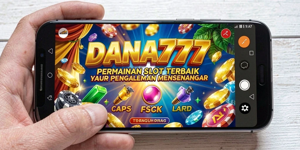 Tampilan gameplay menarik dengan gulungan berputar dan fitur bonus.