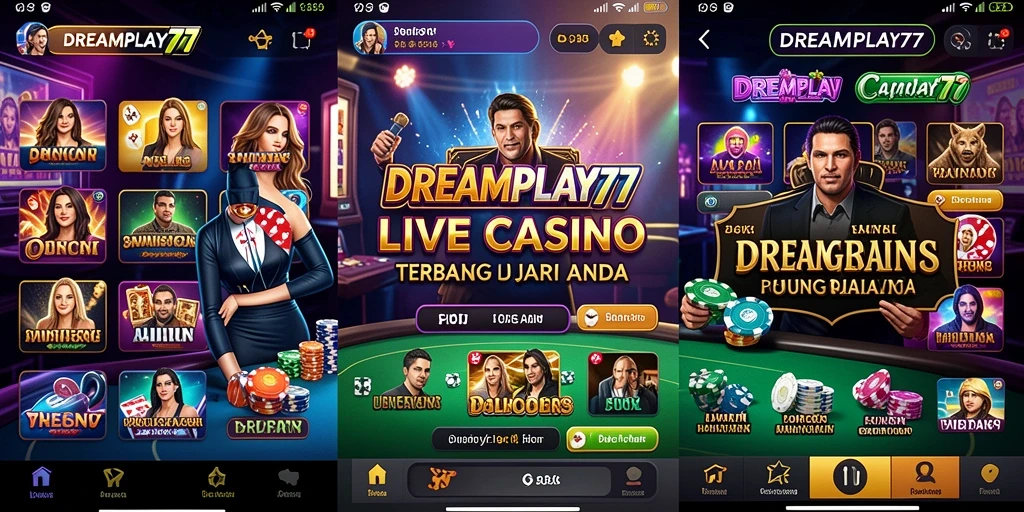 Tampilan gameplay yang menarik di aplikasi Live Casino.