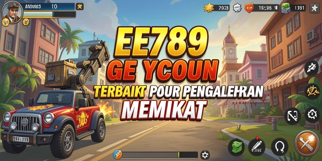 Screenshot gameplay EE789 menampilkan strategi bisnis yang mendebarkan