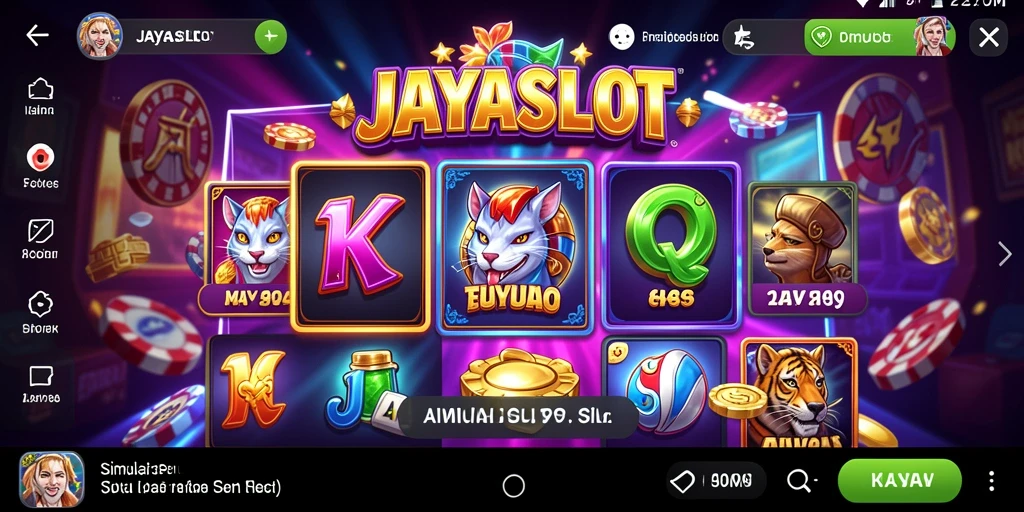 Screenshot utama JAYASLOT dengan gameplay yang mengasyikkan.