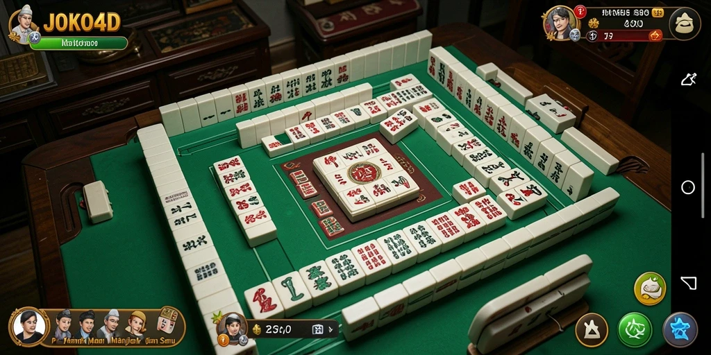 Tampilan menarik dari gameplay Mahjong di JOKO4D yang seru.