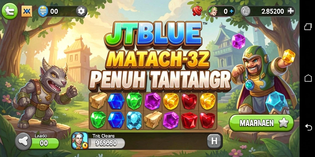 Tampilan gameplay seru dan penuh warna dari JTBLUE.