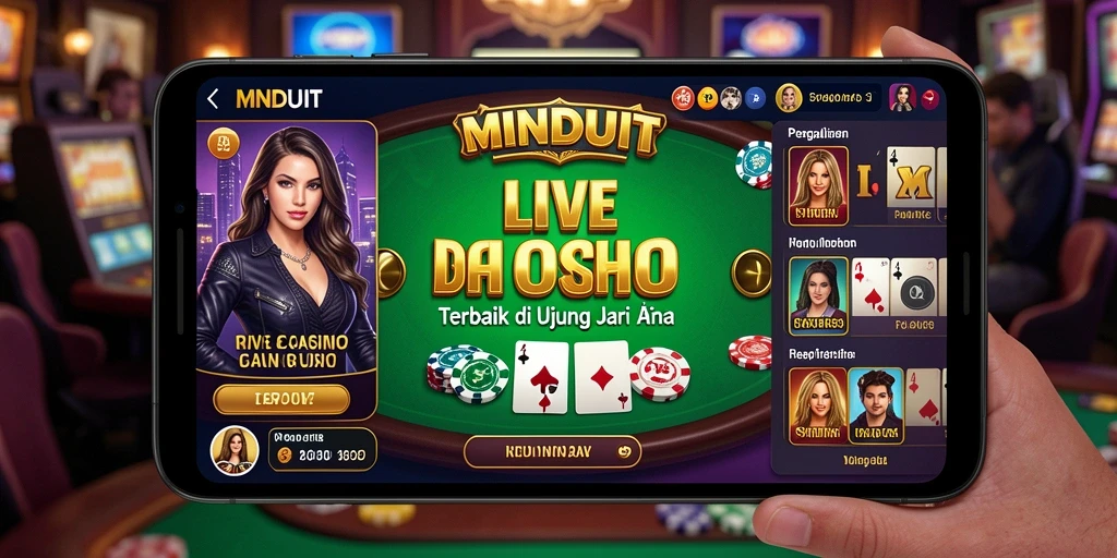 Tampilan menarik dari gameplay MNDUIT yang menawarkan pengalaman Live Casino.