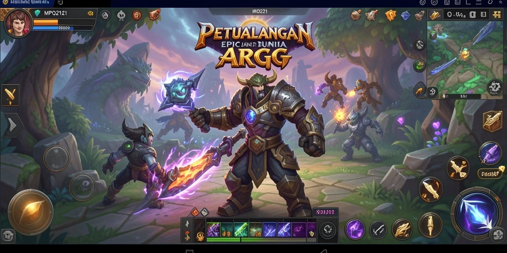 Tampilan gameplay seru dalam MPO2121 dengan pertarungan epik.