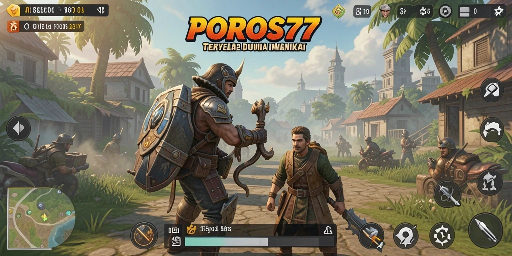Tampilan gameplay POROS77 yang memukau di dunia Open World.