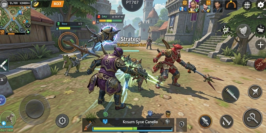 Tampilan gameplay menegangkan di PT707 dengan strategi pertempuran yang menarik.