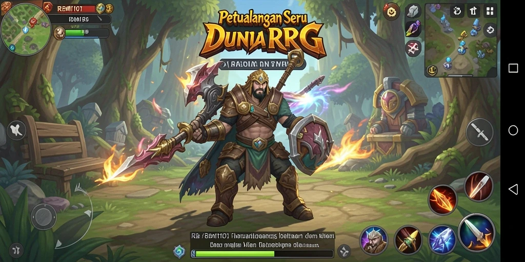 Tangkapan layar gameplay REMI101 menunjukkan karakter beraksi dalam pertempuran RPG.