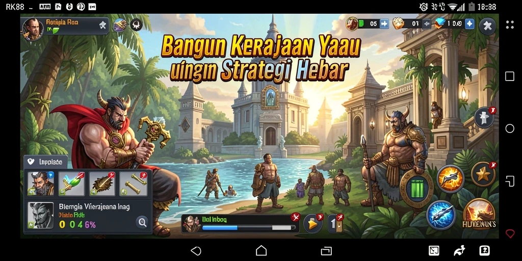 Tampilan gameplay SLG yang mendebarkan di RK88.