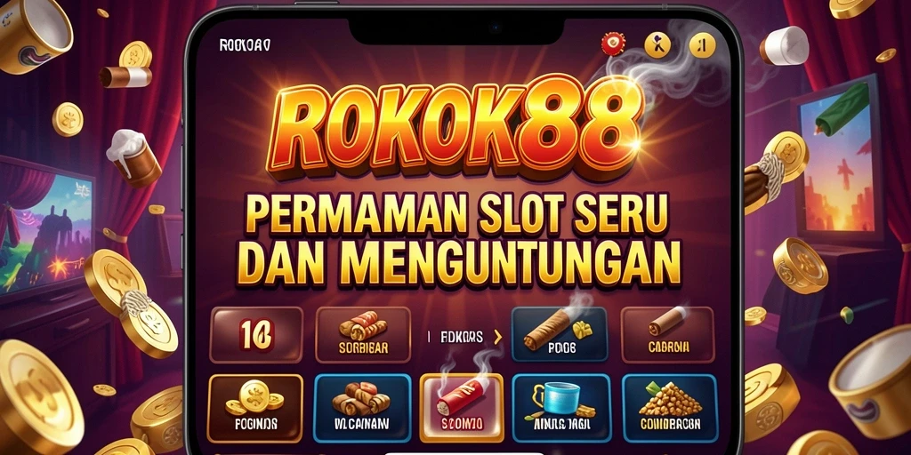 Tampilan menarik dan interaktif dari gameplay ROKOK88.