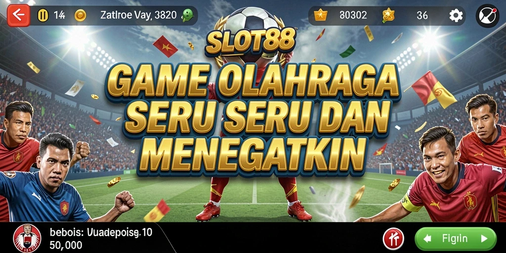 Tampilan menarik dalam gameplay olahraga SLOT88 yang seru.