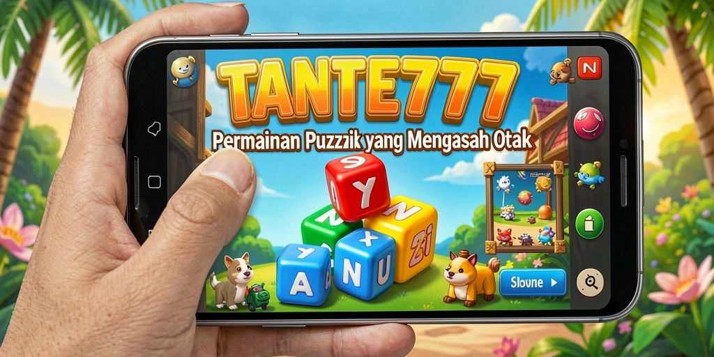 Screenshot utama TANTE777: Gameplay Puzzle yang menantang dan seru.
