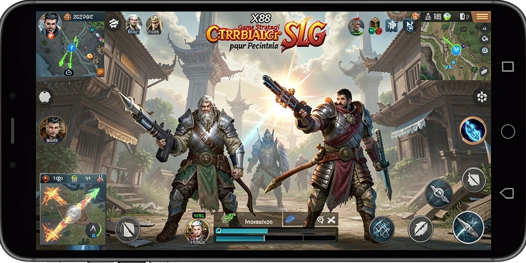 Tampilan gameplay X88 yang mendebarkan dan penuh strategi.