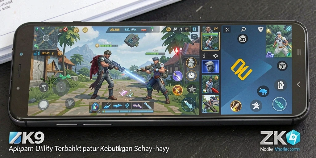 Tampilan antarmuka utama ZK9 yang menarik dan mudah digunakan.